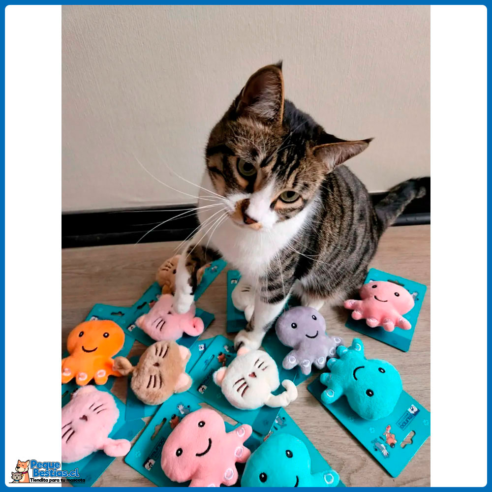 Juguete para mascota perro gato pulpo gato de peluche